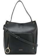 Calvin Klein Oversized Lock Shoulder Bag - Black