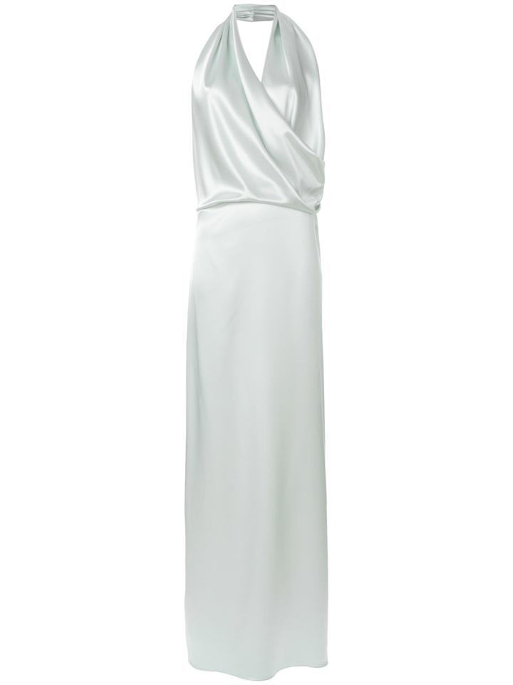 Lanvin Draped Neck Gown - Metallic