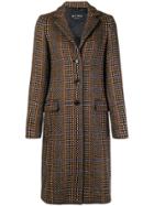 Etro Patterned Single Breasted Coat - Brown
