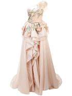 Marchesa Long Evening Dress - Pink