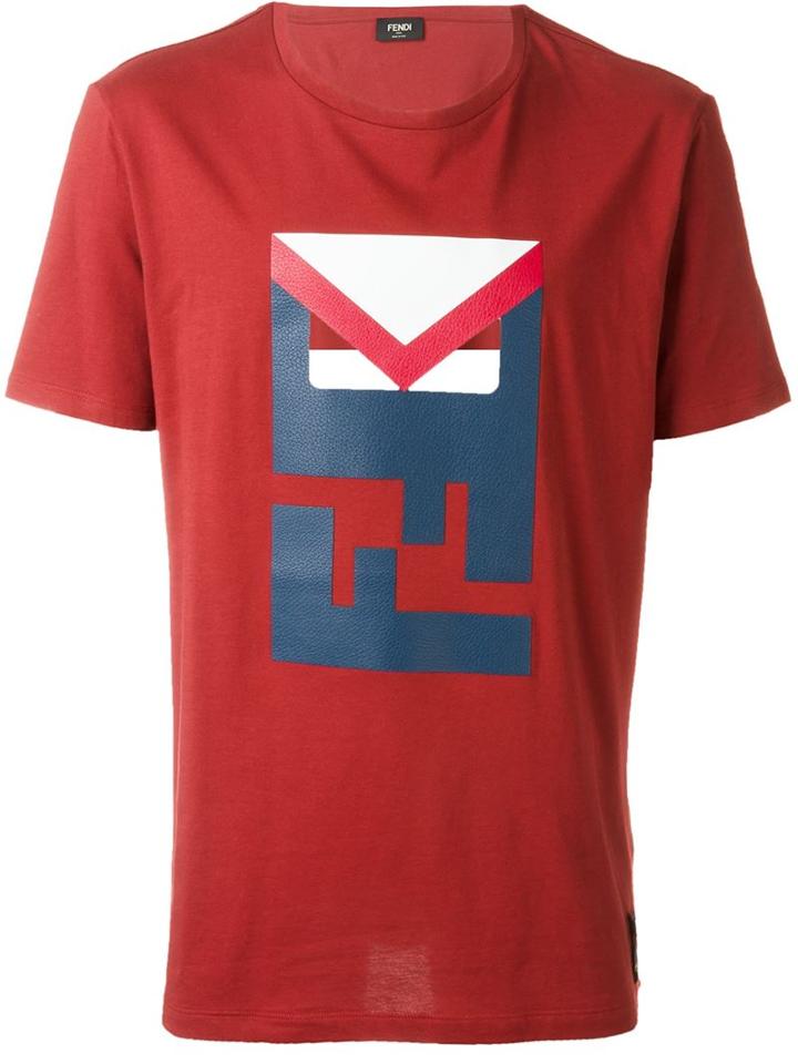 Fendi Bag Bugs Logo T-shirt