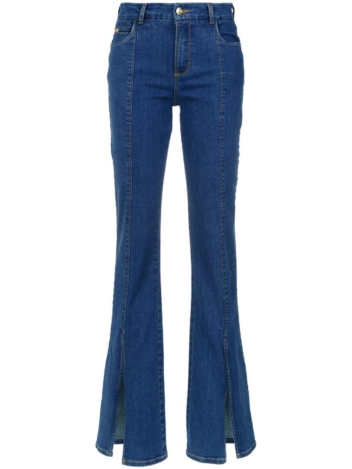 Tufi Duek Slits Flared Trousers - Blue