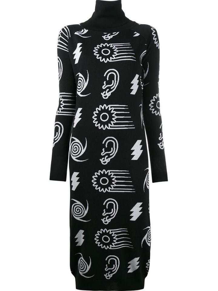 Ashley Williams Intarsia Roll Neck Dress