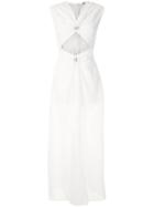 Reinaldo Lourenço Textured Maxi Dress - White