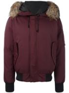 Kenzo 'tech' Puffer Jacket, Men's, Size: Large, Red, Polyester/nylon/racoon Fur/feather Down
