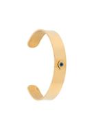 Eye M By Ileana Makri Single Eye Ziggy Cuff - Gold