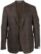 Corneliani Gate Plaid Blazer - Brown