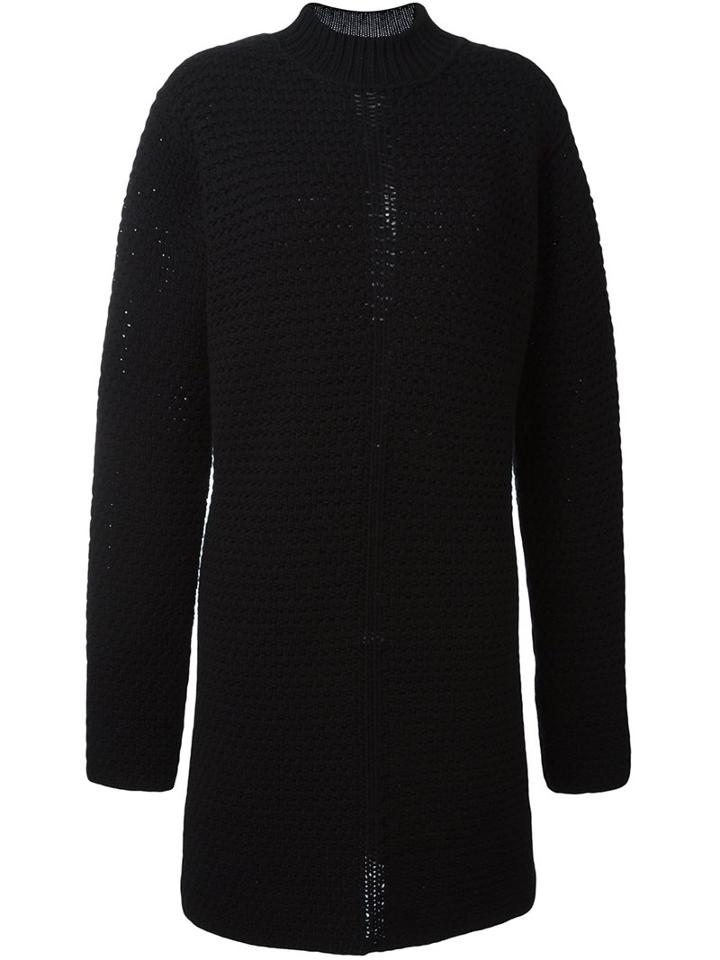 Rick Owens Long Length Jumper, Women's, Black, Wool