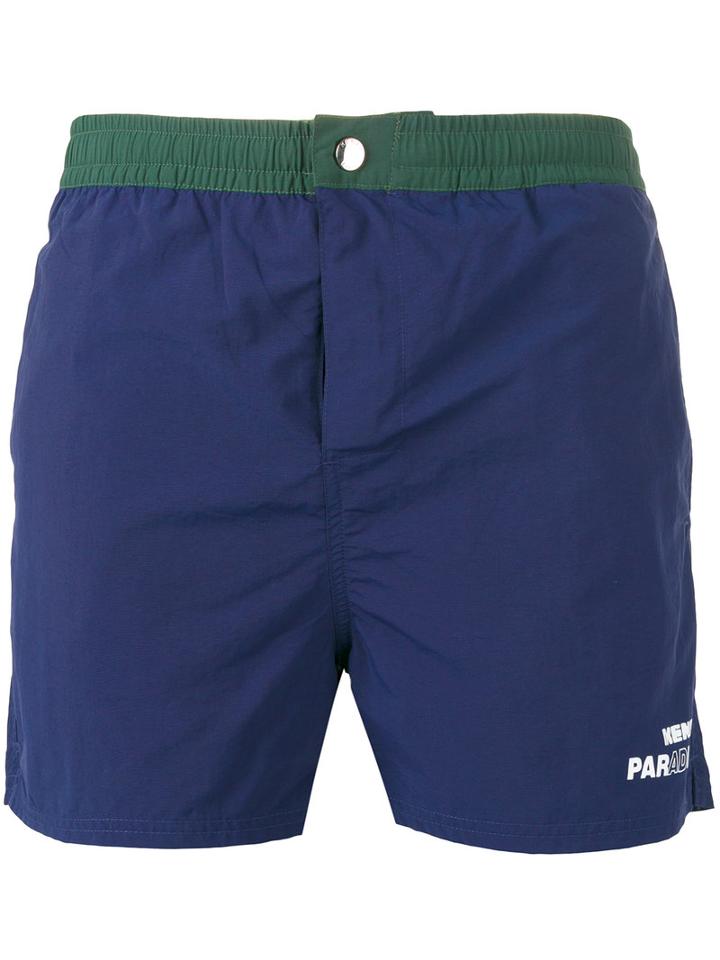 Kenzo Swim Shorts, Men's, Size: Large, Blue, Nylon/polyester