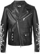 Haculla Apocalypstick Patch Biker Jacket - Black