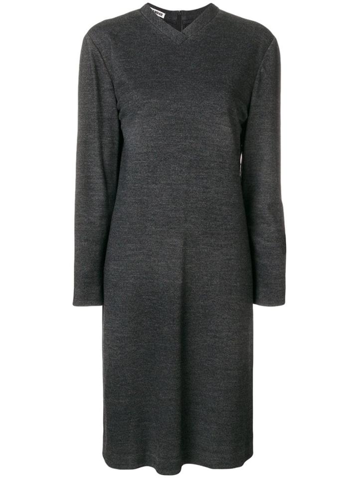 Jil Sander Vintage 1990's Longsleeved Knitted Dress - Grey