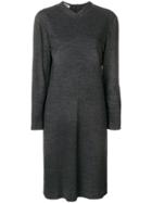 Jil Sander Vintage 1990's Longsleeved Knitted Dress - Grey
