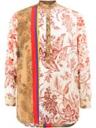 Pierre-louis Mascia Printed Henley Shirt - Multicolour