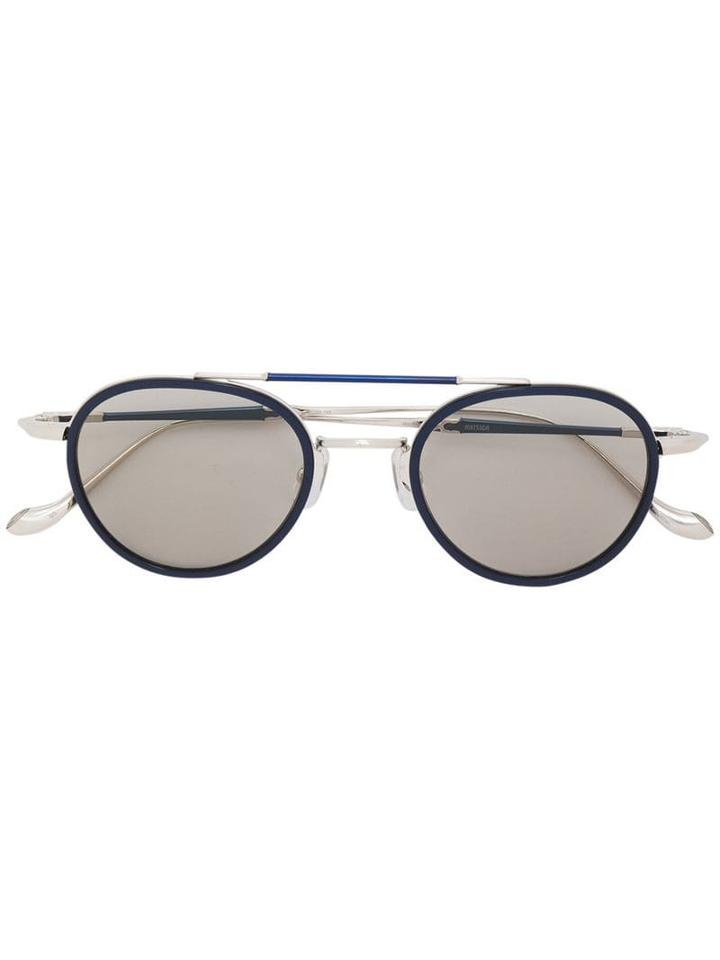 Matsuda Double Nose Bridge Sunglasses - Blue