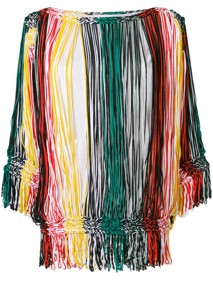 Sonia Rykiel Striped Off-the-shoulder Blouse - Multicolour