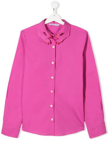 Vivetta Kids Teen Hands-collar Shirt - Pink