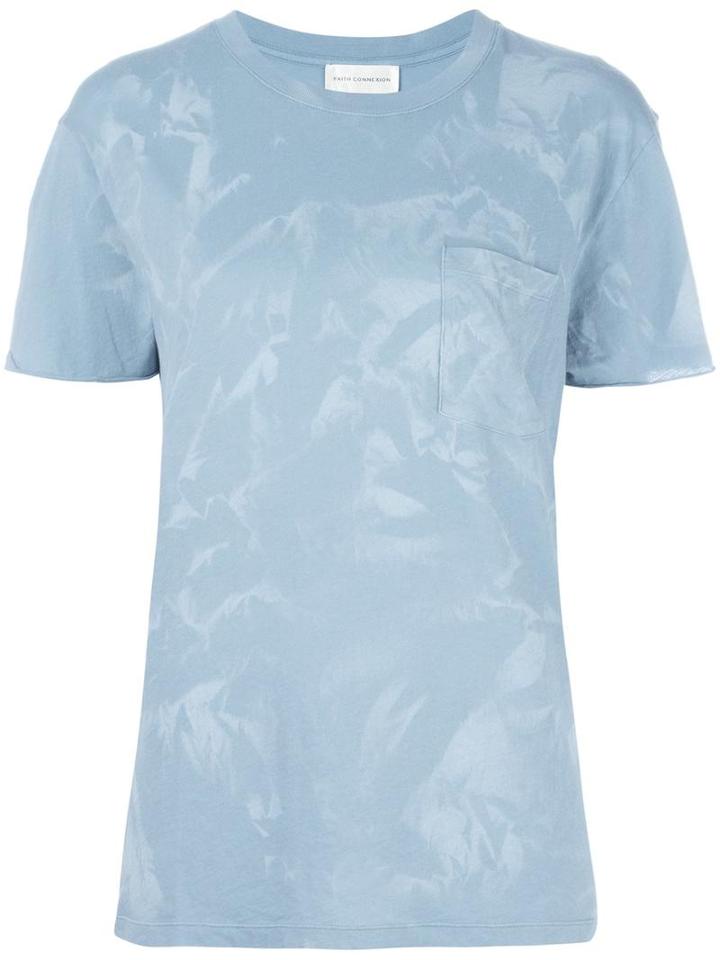 Faith Connexion Chest Pocket T-shirt, Women's, Size: Small, Blue, Cotton