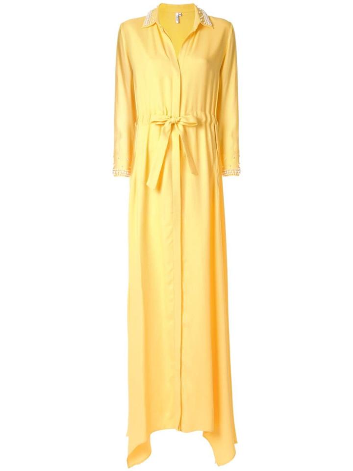 Copurs Embellished Long Dress - Yellow