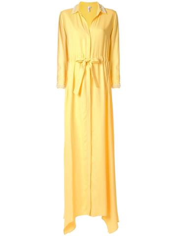 Copurs Embellished Long Dress - Yellow