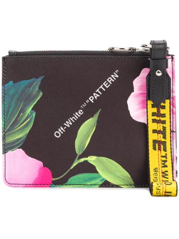Off-white Floral-print Double Pouch - Multicolour
