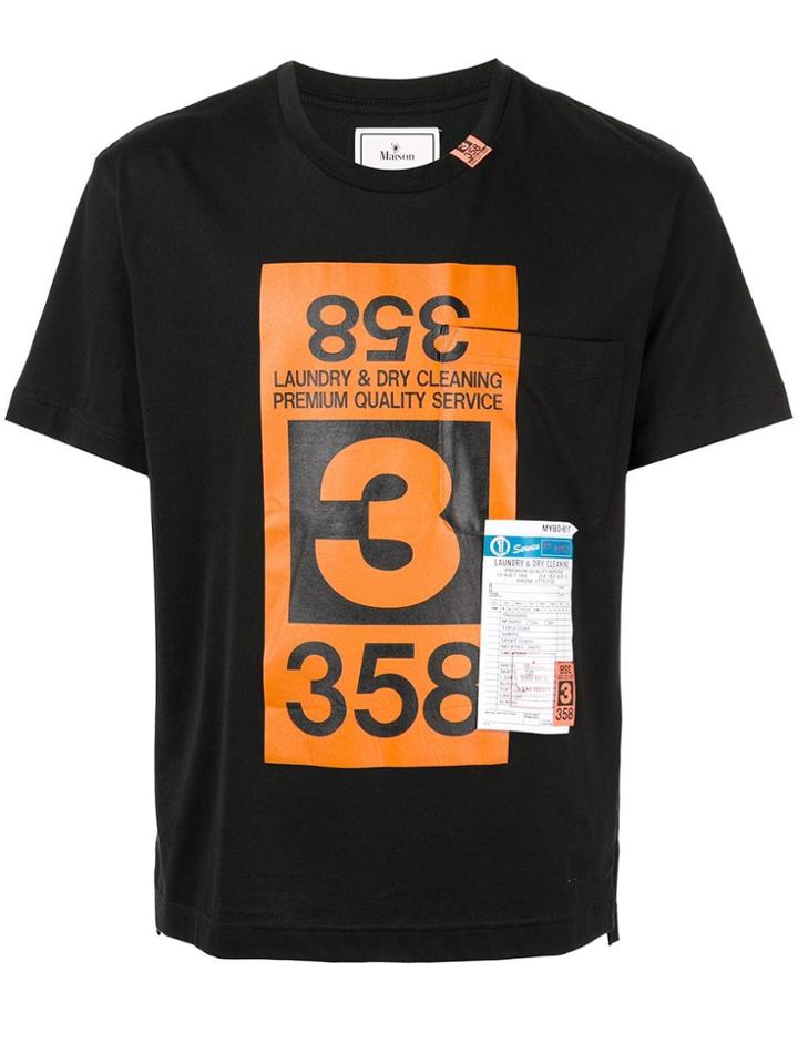 Maison Mihara Yasuhiro 358 Front Pocket T-shirt - Black