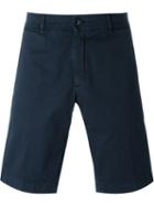 Moncler Chino Bermuda Shorts, Men's, Size: 54, Blue, Cotton/spandex/elastane