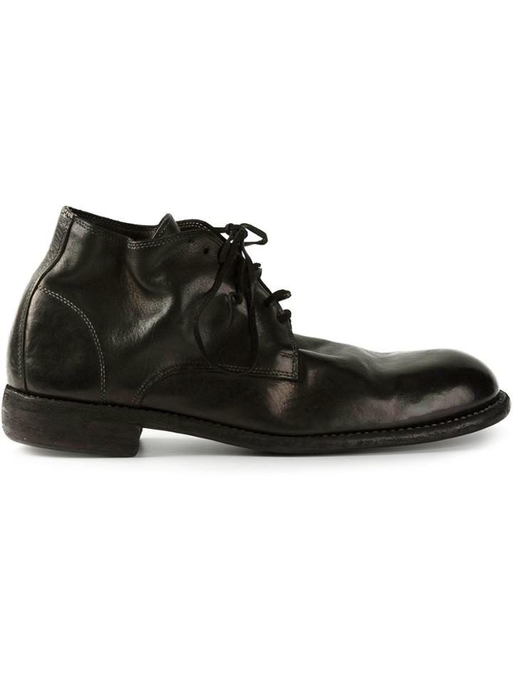 Guidi Full Grain Lace-up Boot - Black