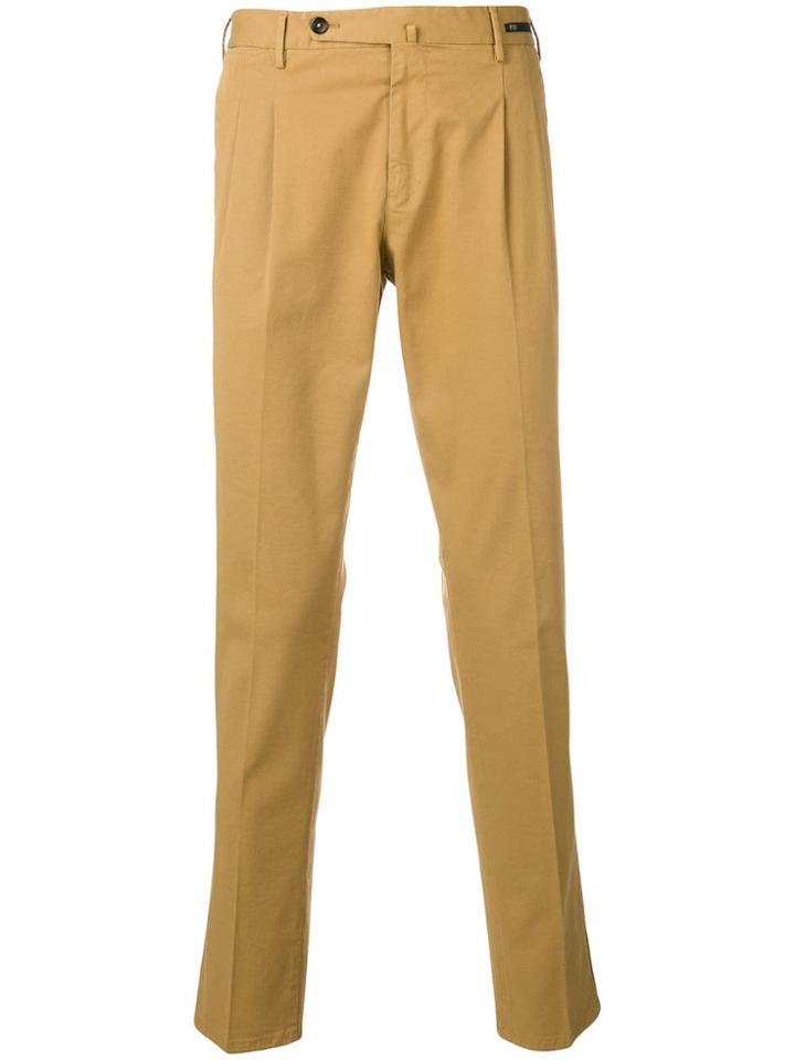 Pt01 Tailored Chinos - Neutrals