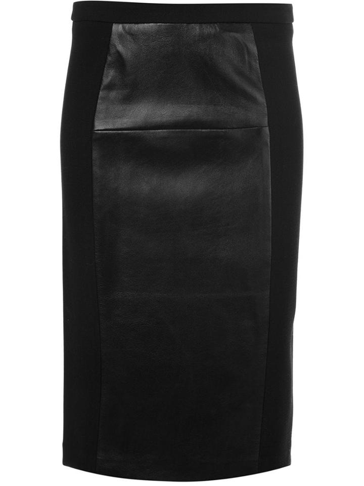 Michael Michael Kors Panelled Pencil Skirt - Black