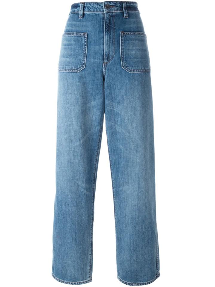 Helmut Lang Wide Leg Jeans - Blue