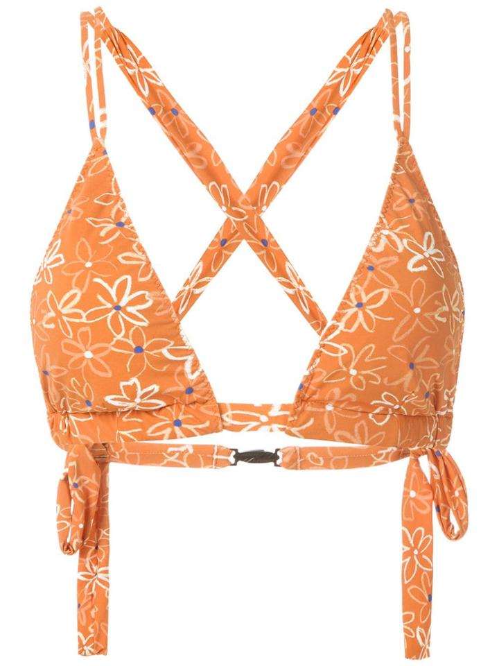 Clube Bossa Blume Printed Bikini Top - Orange