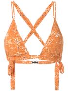 Clube Bossa Blume Printed Bikini Top - Orange
