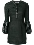 Jw Anderson Puff Sleeve Mini Dress - Black