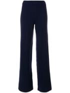 Nanushka Wide-leg Knitted Trousers - Blue