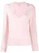 Emilio Pucci Cashmere V-neck Sweater - Pink