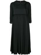 Comme Des Garçons Comme Des Garçons Flared Pleated Dress - Black