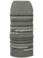 Coohem Tweed Knit Skirt - Grey