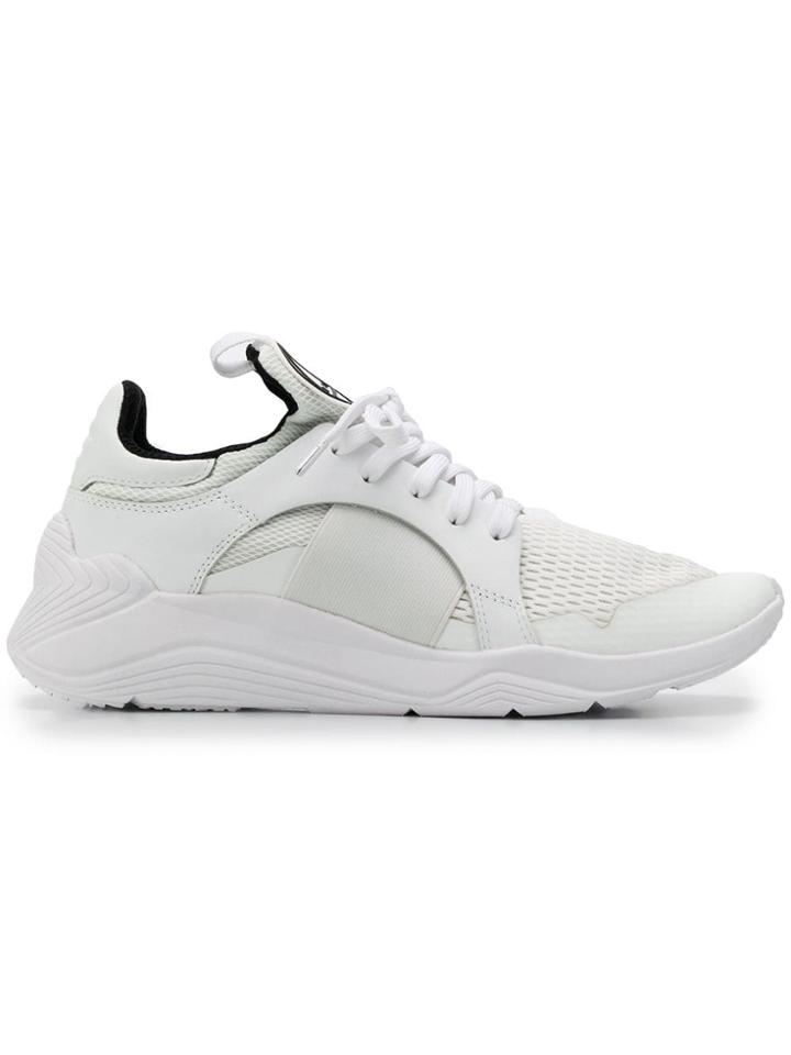 Mcq Alexander Mcqueen Logo Mesh Sneakers - White