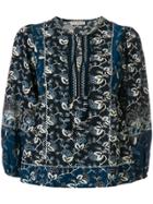 Ulla Johnson Floral-embroidered Blouse - Blue