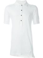 11 By Boris Bidjan Saberi Asymmetric Polo Shirt, Men's, Size: M, White, Cotton
