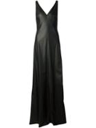 Vera Wang Plunging Neck Gown