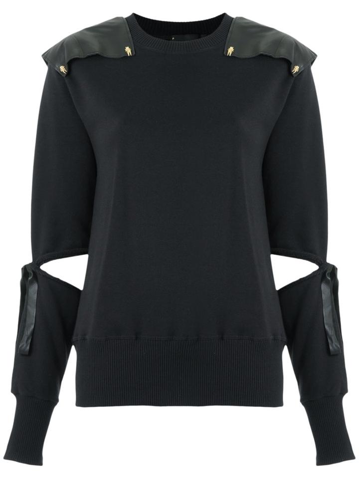 Andrea Bogosian Panel Sweatshirt, Women's, Size: P, Black, Cotton/polyester