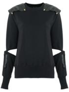 Andrea Bogosian Panel Sweatshirt, Women's, Size: P, Black, Cotton/polyester