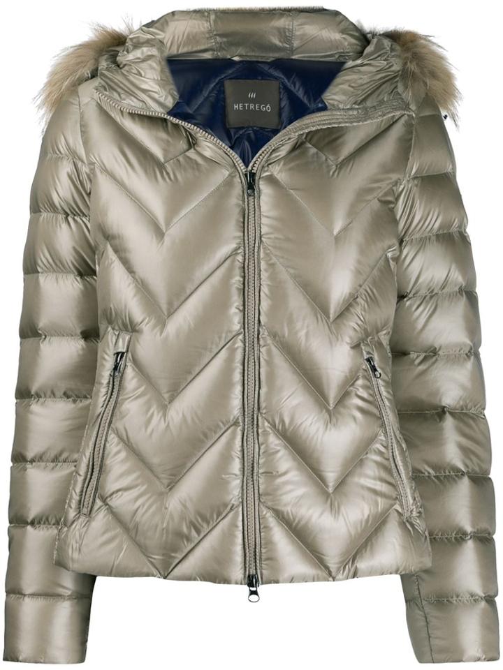 Hetregò Eyla Metallic Padded Jacket - Grey