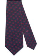 Gucci Double G Silk Tie - Blue