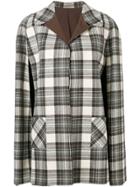 A.n.g.e.l.o. Vintage Cult 1970's Reversible Checked Coat - White