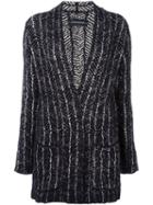 By Malene Birger Patch Pocket Cardigan, Women's, Size: Small, Black, Acrylic/polyamide/wool/alpaca