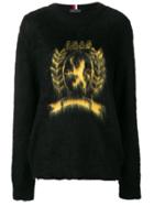 Hilfiger Collection Fuzzy Logo Sweater - Black