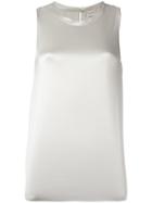 Brunello Cucinelli Sleeveless Top, Women's, Size: Large, Nude/neutrals, Silk/spandex/elastane