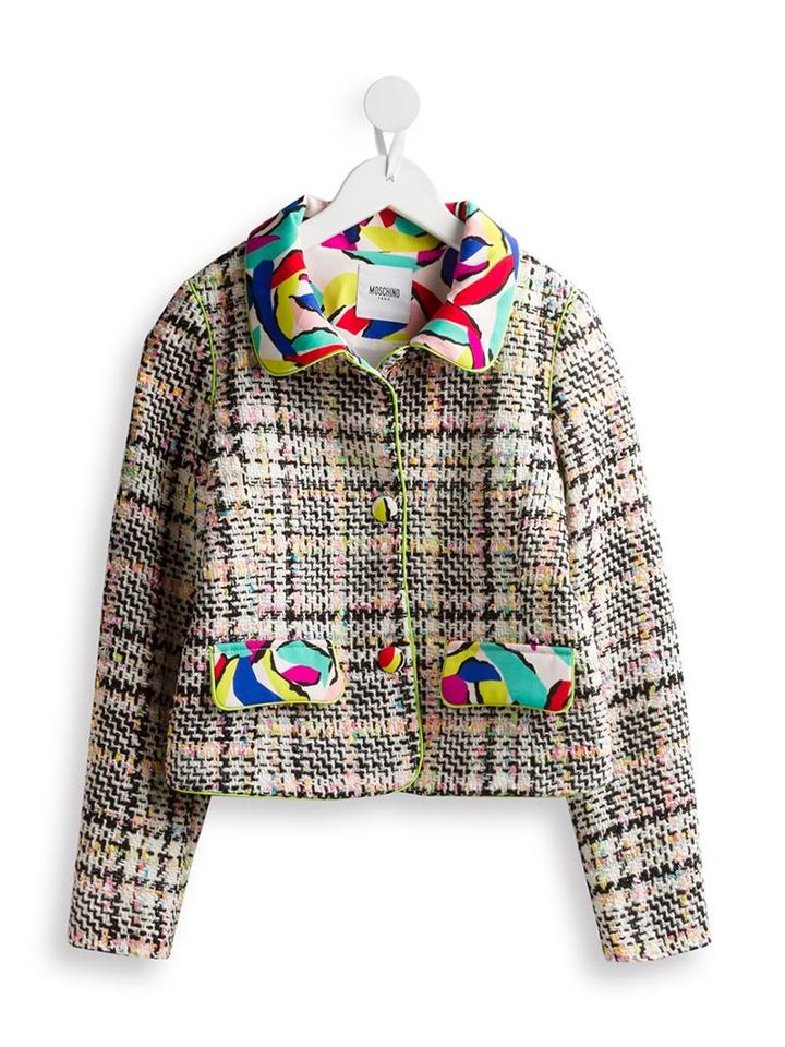 Moschino Kids Woven Bouclé Jacket, Girl's, Size: 10 Yrs